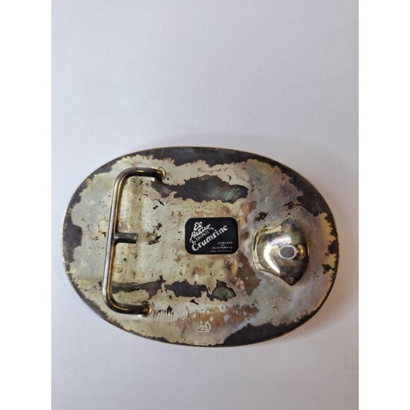 Vintage El Arturo Bronze Belt Buckle by Crumrine‎ Jewelers Floral Scroll--433.25 main image 4